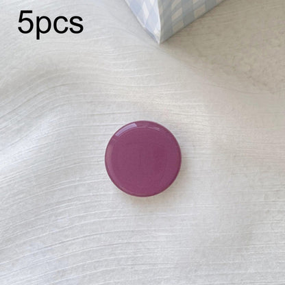 5pcs Solid Color Drop Glue Airbag Bracket Mobile Phone Ring Buckle(Mountain Tea Purple) - Ring Holder by PMC Jewellery | Online Shopping South Africa | PMC Jewellery