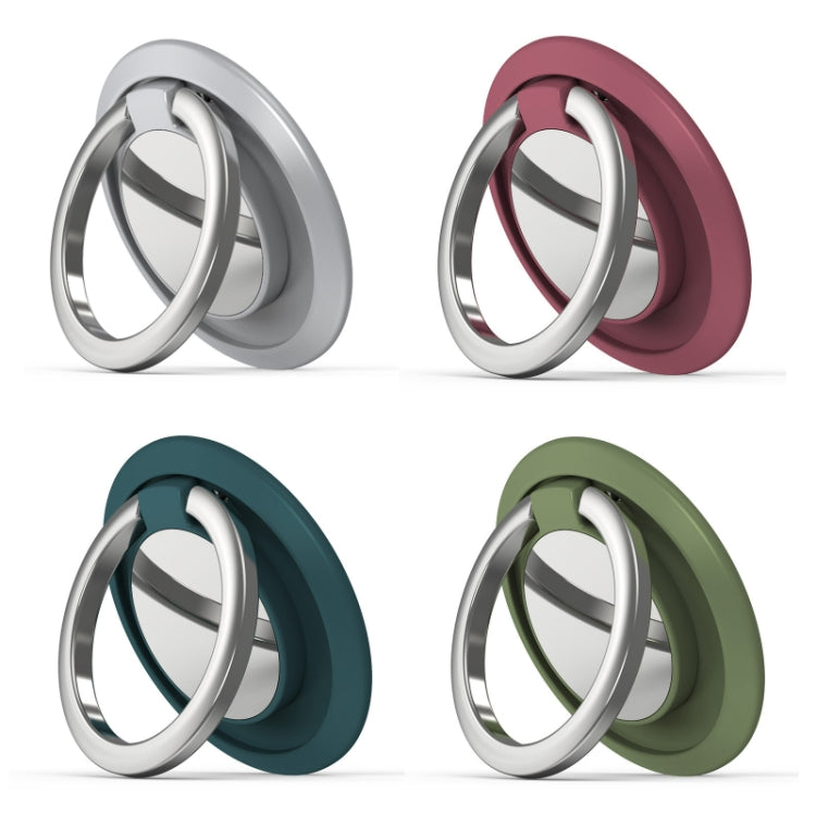 5pcs Car Magnetic Metal Ring Buckle Mobile Phone Holder(Dark Night Green) - Ring Holder by PMC TechLife | Online Shopping South Africa | PMC TechLife