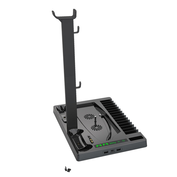 iplay for PS5 Game Console Cooling Fan Base Charging Stand with Disc Holder(Black) - free shipping - PMC TechLife - Order now!