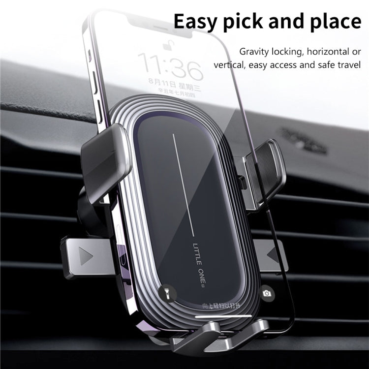 Little One Gravity Car Holder Air Vent Clip Mount Mobile Cell Stand Smartphone GPS Support - Car Holders by PMC Jewellery | Online Shopping South Africa | PMC Jewellery