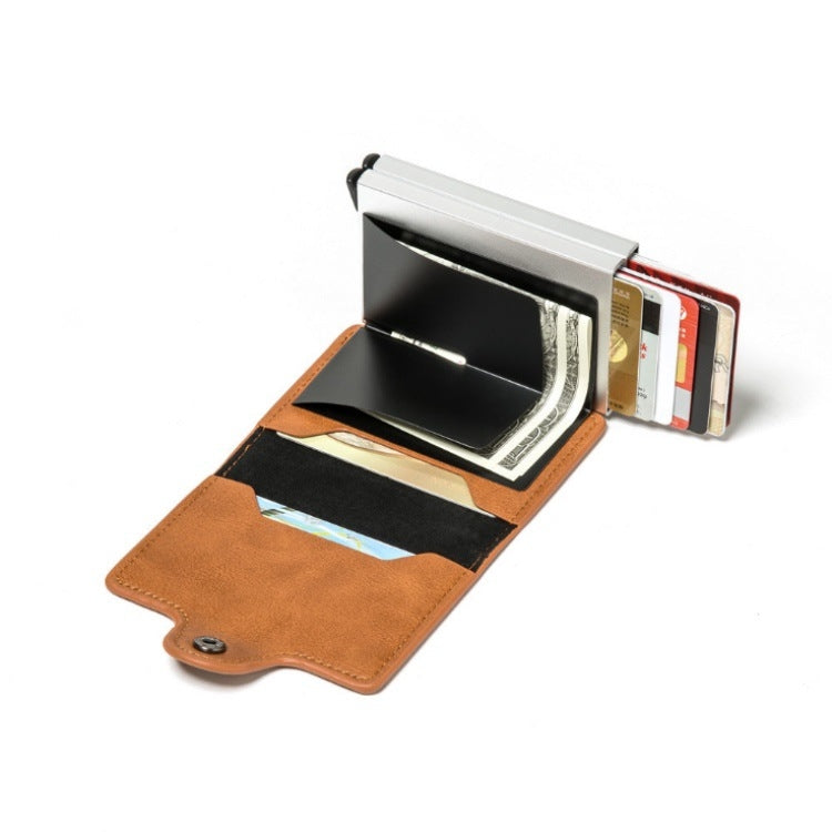 Automatic Pop-up Card Holder Metal Card Box RFID Credit Card Bank Card Box Wallet(Black) - free shipping - PMC TechLife - Order now!