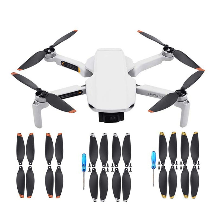 For DJI Mavic Mini 4726F Wing Propeller Blade Drone Accessories, Spec: 4pairs Silver Edge - free shipping - PMC TechLife - Order now!