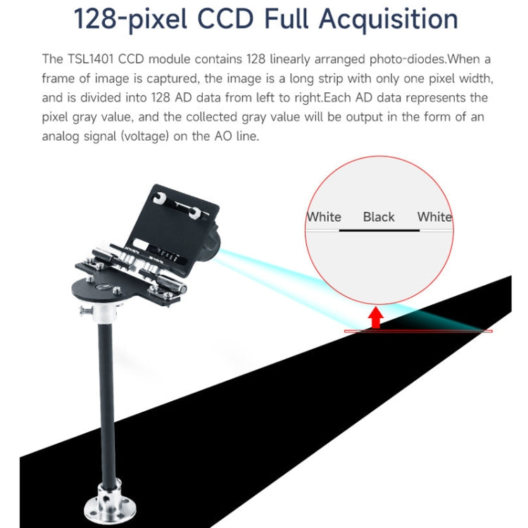 Yahboom Single Column CCD Camera Module Linear Array Sensor, Model: TSL1401 - free shipping - PMC TechLife - Order now!