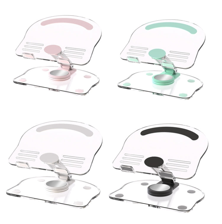 KF-Z11 Acrylic Tablet PC Mobile Phone Bracket Desktop Rotating Foldable Lazy Non-slip Phone Support Frame(White) - Desktop Holder by PMC TechLife | Online Shopping South Africa | PMC TechLife