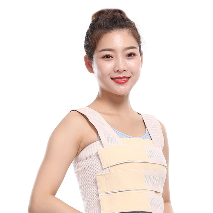 Left M Chest Compression Fixation Strap Breast Surgery Chest Strap(Beige) - Corrector by PMC Jewellery | Online Shopping South Africa | PMC Jewellery