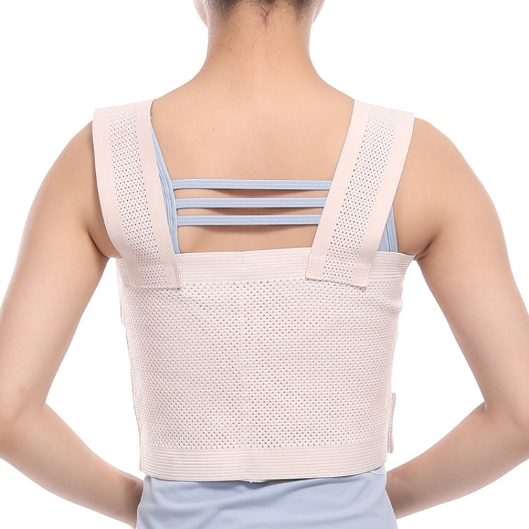 Left L Chest Compression Fixation Strap Breast Surgery Chest Strap(Beige) - Corrector by PMC Jewellery | Online Shopping South Africa | PMC Jewellery