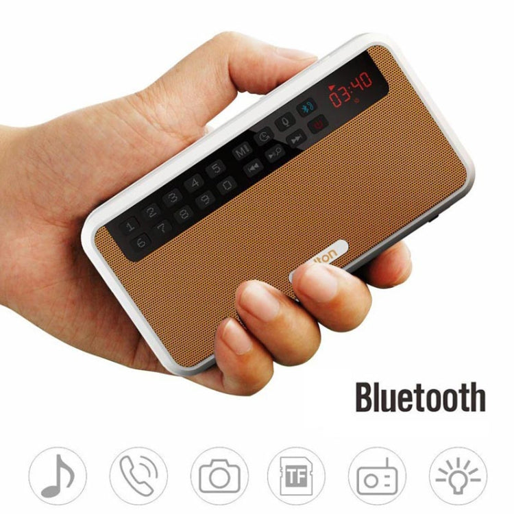 Rolton E500 Bluetooth Speaker 2.1-Channel Built-In Microphone Supports FM Radio(Blue) - Mini Speaker by Rolton | Online Shopping South Africa | PMC Jewellery