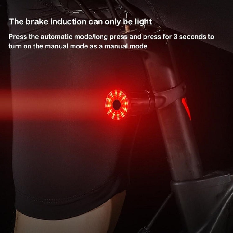WEST BIKING Bicycle USB Charging Smart Brake Sensor Warning Tail Light(Sit Tube) - Taillights by WEST BIKING | Online Shopping South Africa | PMC TechLife | Buy Now Pay Later Mobicred