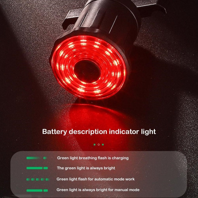 WEST BIKING Bicycle USB Charging Smart Brake Sensor Warning Tail Light(Sit Tube) - Taillights by WEST BIKING | Online Shopping South Africa | PMC TechLife | Buy Now Pay Later Mobicred