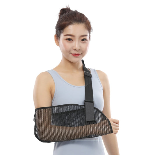 S Summer Breathable Arm Sling Arm Fracture Sprain Dislocation Fixation Belt(Black) - Corrector by PMC Jewellery | Online Shopping South Africa | PMC Jewellery