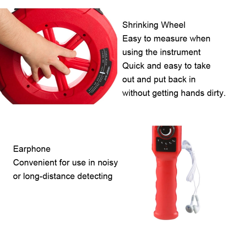 NOYAFA NF-5140 Wall Pipe Blockage Detector Pipe Blockage Detector For Iron/PVC/Cement/Steel Pipes - free shipping - PMC TechLife - Order now!