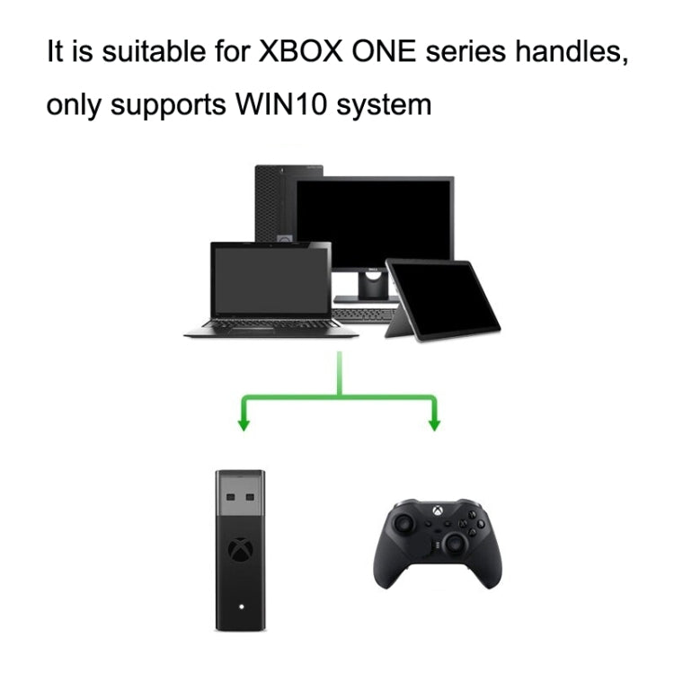 For XBOX ONE Second Generation 2.4G Wireless Receiver Conversion PC Adapter(Black) - Adapter & Cable by PMC TechLife | Online Shopping South Africa | PMC TechLife