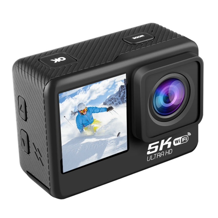 5K/30FPS WIFI HD Anti-Shake Remote Touch Dual-Screen IP68 Waterproof Sports Camera, Style: Camera+128G Card - Other Camera by PMC TechLife | Online Shopping South Africa | PMC TechLife