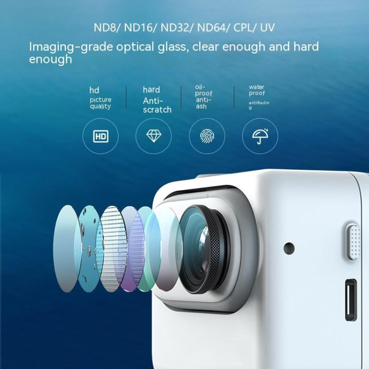 For Insta360 Go 3/Go 2 aMagisn Lens Filters Waterproof Filter, Spec: ND8 - free shipping - PMC TechLife - Order now!