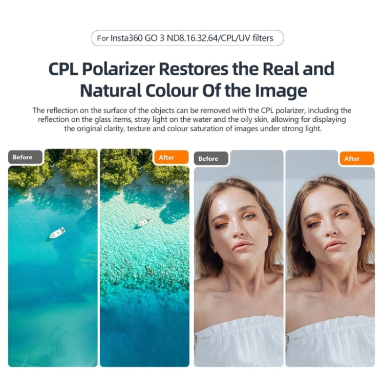 For Insta360 Go 3/Go 2 aMagisn Lens Filters Waterproof Filter, Spec: ND16 - free shipping - PMC TechLife - Order now!