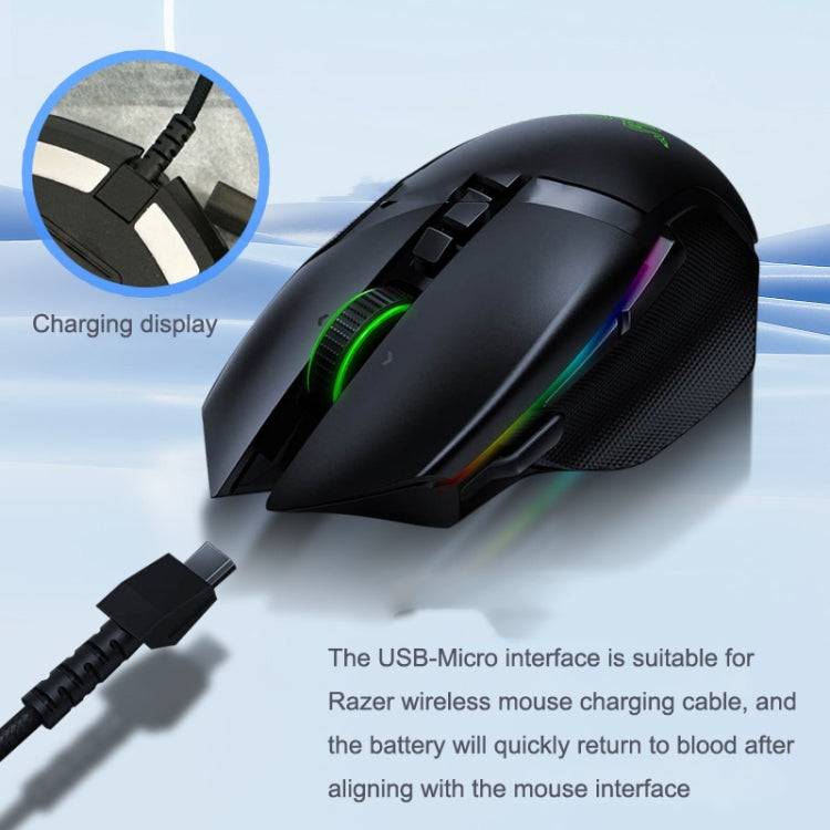 For Razer / Naga Viper Pro / Viper V2 Professional Wireless Mouse Charging Cable(Black) - Other by PMC Jewellery | Online Shopping South Africa | PMC Jewellery