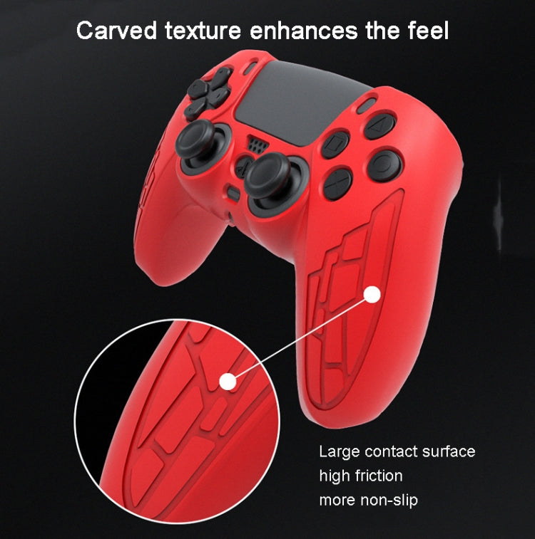For PS5 Gamepad Silicone Case Non-slip Texture Thickened Protective Cover(Black) - Cases by PMC TechLife | Online Shopping South Africa | PMC TechLife