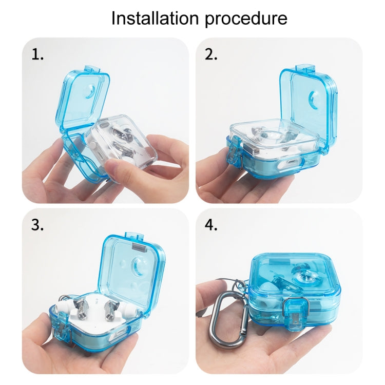 For Nothing Ear 2 Earphone Transparent Mirror PC Case(Transparent Blue) - Other Earphone Case by PMC TechLife | Online Shopping South Africa | PMC TechLife