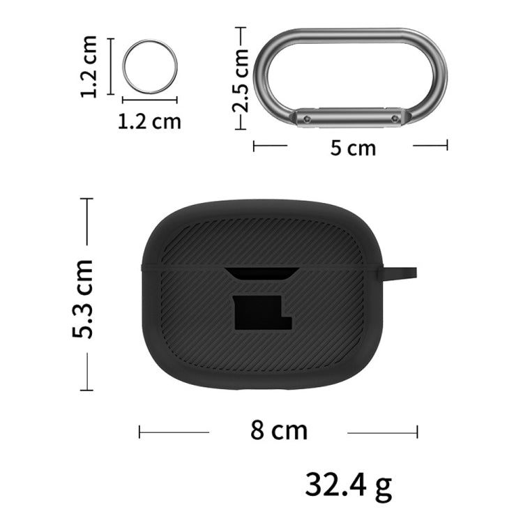 For JBL Vibe Beam Headphone Silicone Waterproof Dustproof Protective Case(White) - JBL Earphone Case by PMC TechLife | Online Shopping South Africa | PMC TechLife | Buy Now Pay Later Mobicred