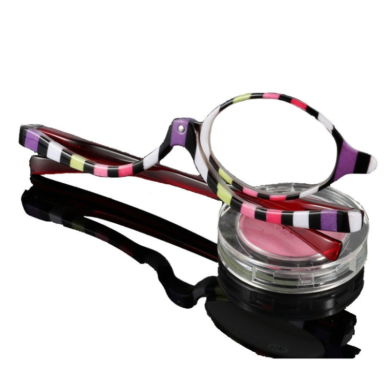 Makeup Presbyopic Glasses Multicolored Rotatable Magnifying Glass Single Piece Reading Glass, Degree: +400 - Presbyopic Glasses by PMC Jewellery | Online Shopping South Africa | PMC Jewellery