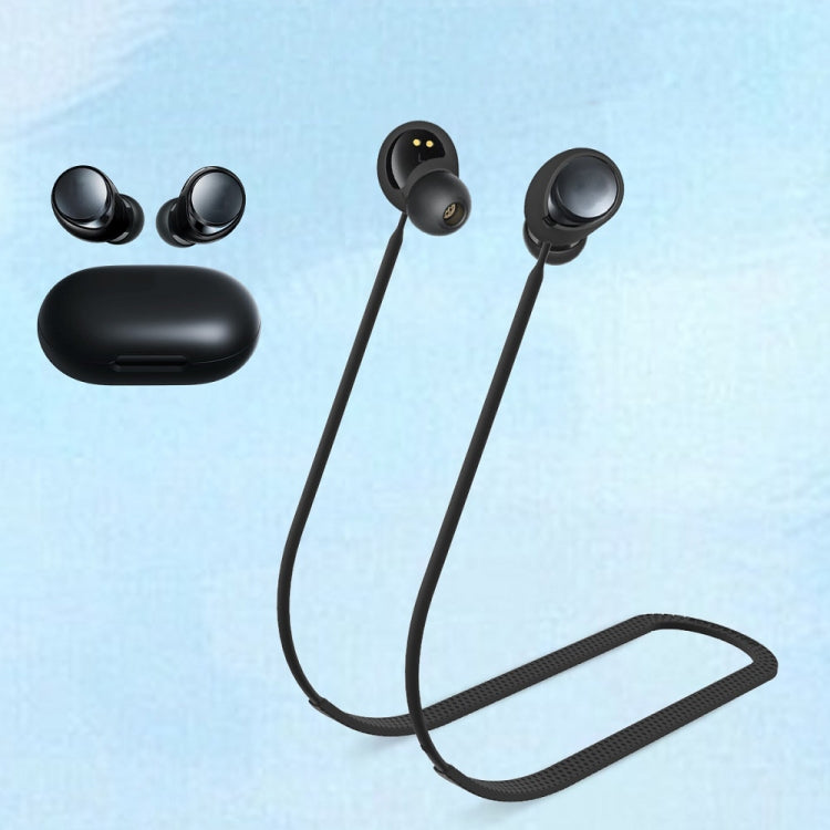 For Anker Soundcore Space A40 2pcs Headphones Silicone Anti-Lost Cord(Black) - Anti-lost & Holder by PMC TechLife | Online Shopping South Africa | PMC TechLife | Buy Now Pay Later Mobicred