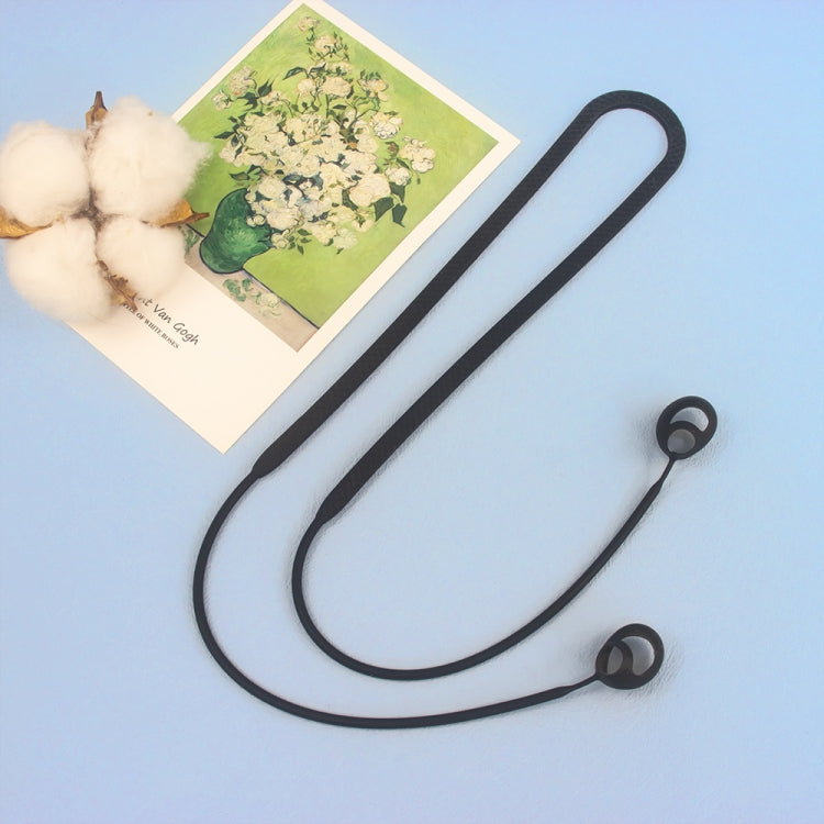 For Anker Soundcore Space A40 2pcs Headphones Silicone Anti-Lost Cord(Black) - Anti-lost & Holder by PMC TechLife | Online Shopping South Africa | PMC TechLife | Buy Now Pay Later Mobicred