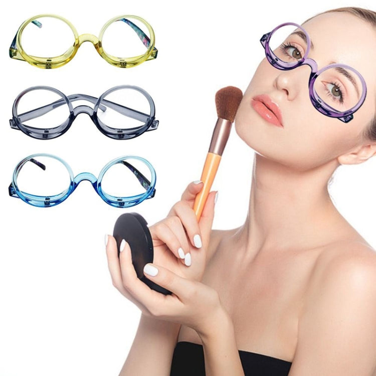 Makeup Magnifying Glass Presbyopic Glasses Flip Swivel Reading Glasses, Degree: +300(Black) - Presbyopic Glasses by PMC Jewellery | Online Shopping South Africa | PMC Jewellery