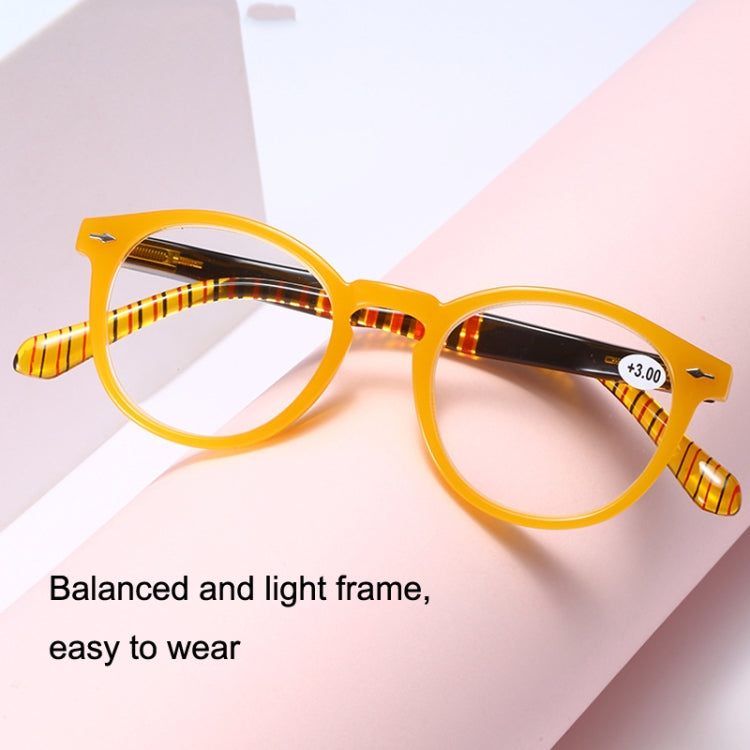 Retro Flexible Durable Portability HD Presbyopic Glasses +250(Beanflower) - Presbyopic Glasses by PMC Jewellery | Online Shopping South Africa | PMC Jewellery