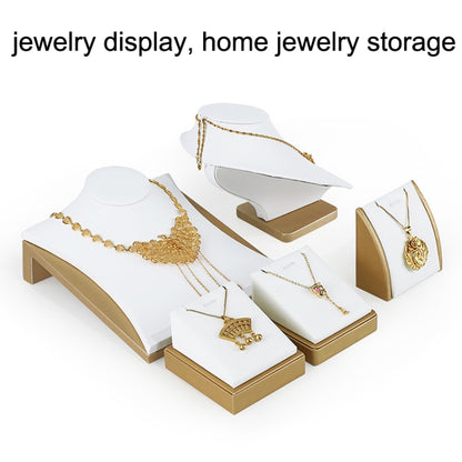 5x5x6cm Right Angle Stud Holder Jewelry Display Microfiber Jewelry Props Display Rack - Jewelry Storages by PMC Jewellery | Online Shopping South Africa | PMC Jewellery