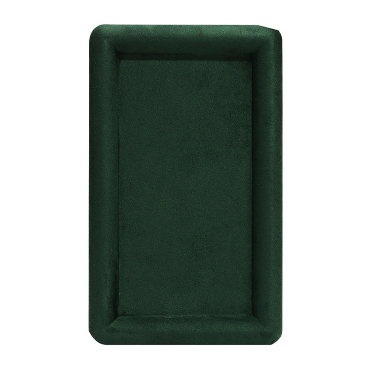 20x12x1.5cm Jewelry Tray Ring Rectangular Empty Plate Earrings Necklace Jewelry Display Plate(Green) - Jewelry Storages by PMC Jewellery | Online Shopping South Africa | PMC Jewellery