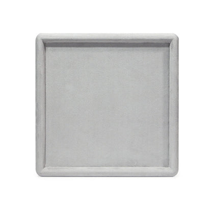 25x25x1.8cm Jewelry Tray Ring Square Empty Plate Earrings Necklace Jewelry Display Tray(Gray) - Jewelry Storages by PMC Jewellery | Online Shopping South Africa | PMC Jewellery