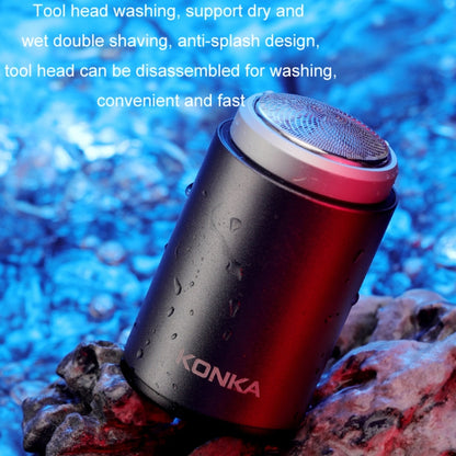 KONKA Mini Portable Razor Outdoor Waterproof Men Razor, Color: Black - Electric Shavers by KONKA | Online Shopping South Africa | PMC Jewellery