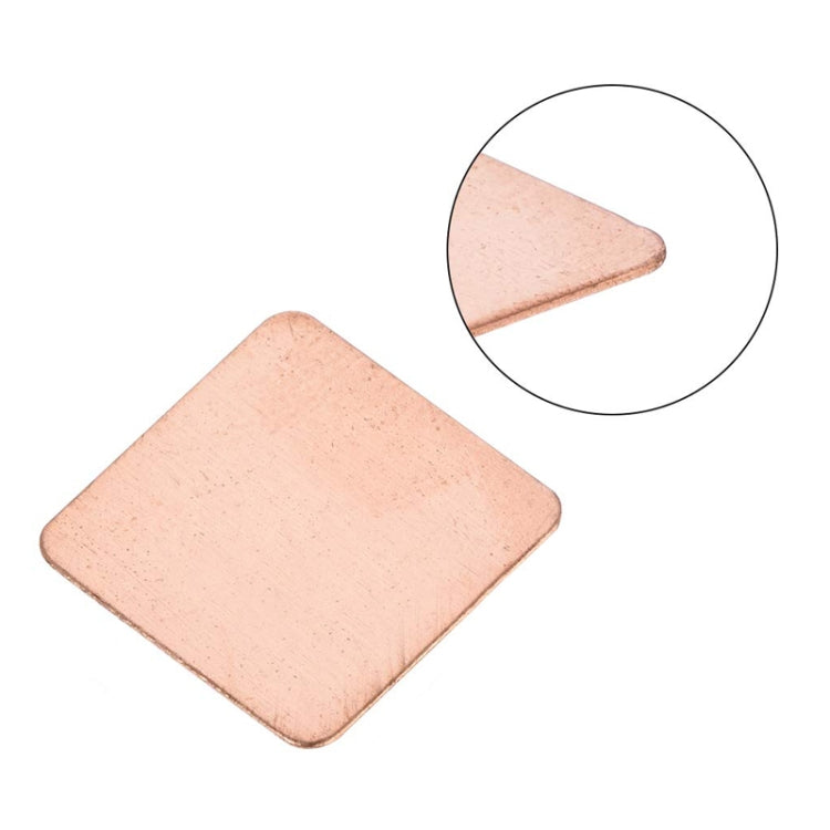 20pcs Laptop Cooling Copper Heat Sink Thermal Conductive Tabs Cell Phone Computer Graphics Card Heat Sinks 15x15x1.5mm - Others by PMC TechLife | Online Shopping South Africa | PMC TechLife