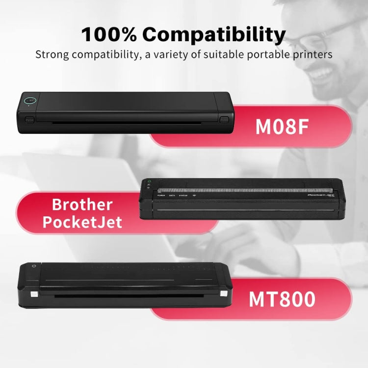 For Phomemo M08F 200sheets Thermal Printing Paper Compatible for MR.IN Brother Pocket Jet / MT800, Style: Folding Letter - free shipping - PMC TechLife - Order now!