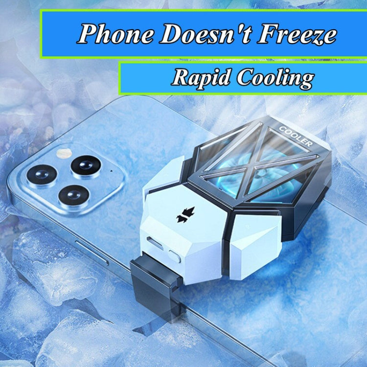 Mobile Phone Universal Radiator With Two Speed Ultra Long Battery Life Plug Model Black White - Cooling Fan Radiator by PMC TechLife | Online Shopping South Africa | PMC TechLife
