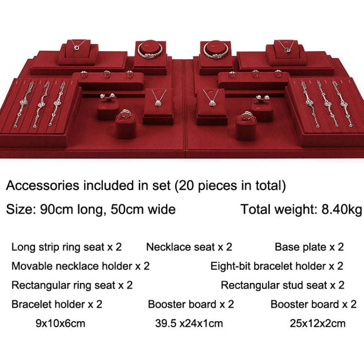 Earrings Bracelets Earrings Jewelry Display Rack Microfiber Jewelry Counter Display Props Set 2 - Jewelry Storages by PMC Jewellery | Online Shopping South Africa | PMC Jewellery