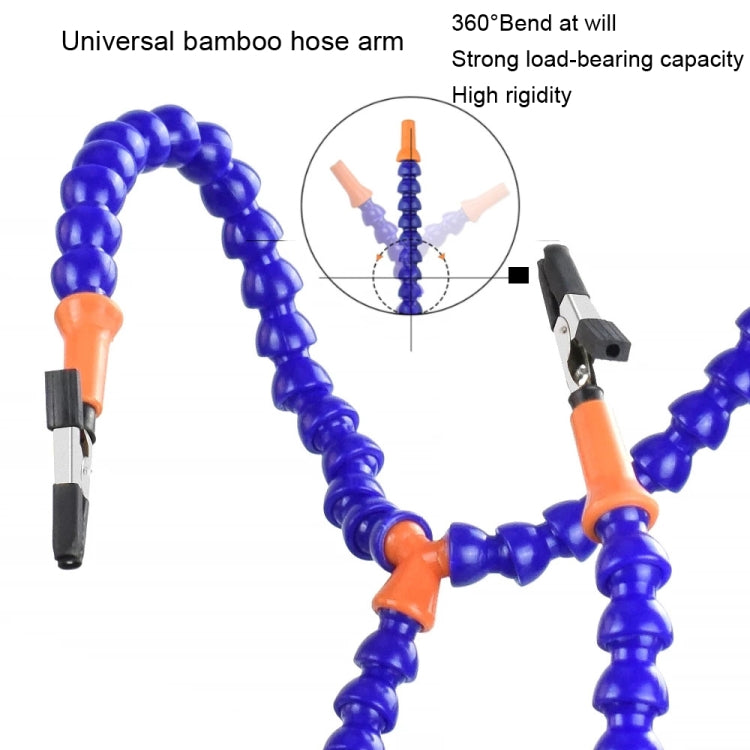 Phone PCB Circuit Board Repair Fixed Folder Welding Assisted DIY Model Clamping Tool, Style: 5 Claws+Magnifying Glass Lamp (Blue) - Others by PMC TechLife | Online Shopping South Africa | PMC TechLife | Buy Now Pay Later Mobicred