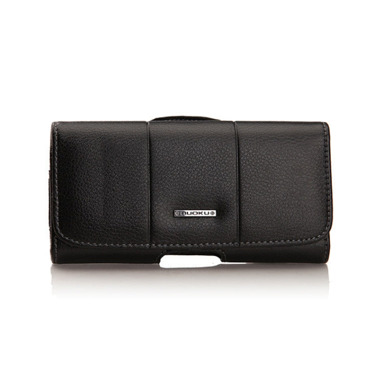 Nuoku Magnetic Flaps Leather Belt Case For Smart Phones, Size: 17.3 x 8 x 2.5cm  6.7 Inch(Black) - More iPhone Cases by Nuoku | Online Shopping South Africa | PMC TechLife | Buy Now Pay Later Mobicred