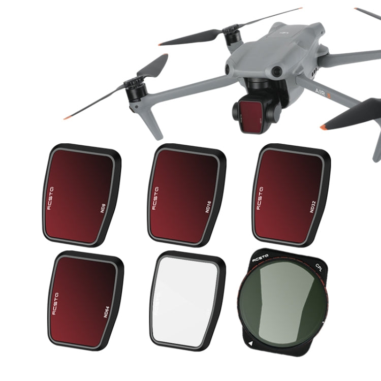 For DJI Air 3 RCSTQ Multi-Layer Coating Waterproof  Filter, Spec: ND-PL8 - free shipping - PMC TechLife - Order now!