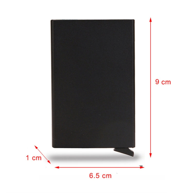 RFID Short Metal Card Case Credit Card Holder Wallet(Rose Gold) - free shipping - PMC TechLife - Order now!