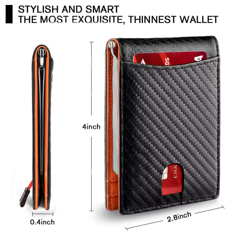 RFID Anti-Theft Brush Leather Multi Card Pocket Coin Wallet Credit Card Case(Flat Pattern+Black Inside) - Antimagnetic RFID Package by PMC TechLife | Online Shopping South Africa | PMC TechLife | Buy Now Pay Later Mobicred