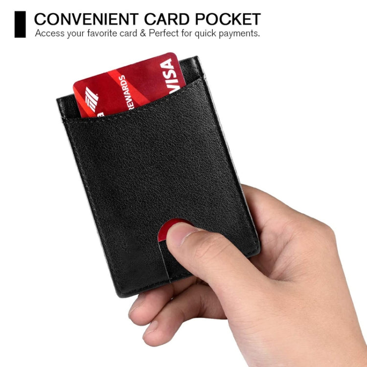 RFID Anti-Theft Brush Leather Multi Card Pocket Coin Wallet Credit Card Case(Carbon Fiber+Black Inside) - free shipping - PMC TechLife - Order now!