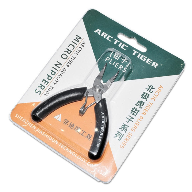 ARCTIC TIGER AT-180 Toothless Elbow Needle Nose Mini Palm Stainless Steel Cutting Plier Jewelry Making Handmade Plier - Pliers by ARCTIC TIGER | Online Shopping South Africa | PMC TechLife | Buy Now Pay Later Mobicred