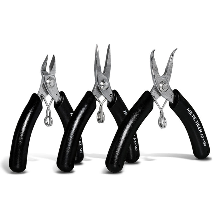 ARCTIC TIGER AT-180 Toothless Elbow Needle Nose Mini Palm Stainless Steel Cutting Plier Jewelry Making Handmade Plier - Pliers by ARCTIC TIGER | Online Shopping South Africa | PMC TechLife | Buy Now Pay Later Mobicred