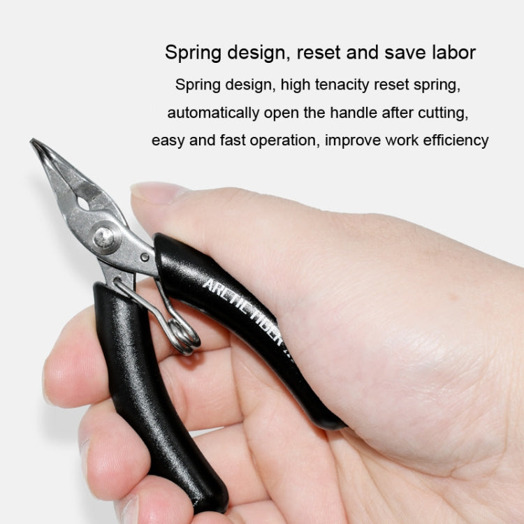 ARCTIC TIGER AT-180 Toothless Elbow Needle Nose Mini Palm Stainless Steel Cutting Plier Jewelry Making Handmade Plier - Pliers by ARCTIC TIGER | Online Shopping South Africa | PMC TechLife | Buy Now Pay Later Mobicred