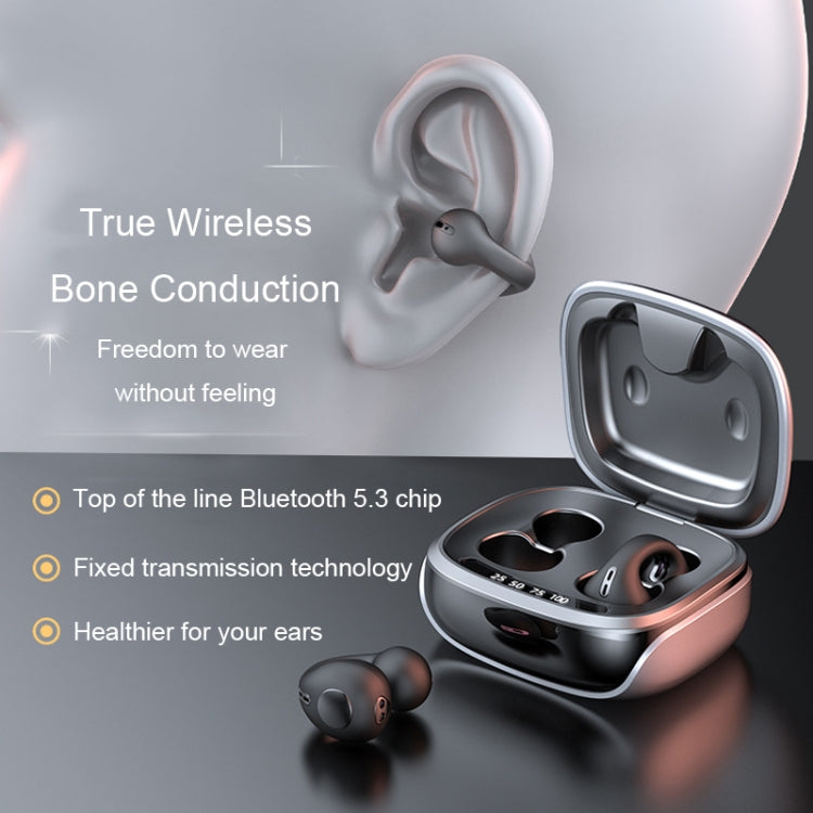 JX80 TWS Wireless Bone Conduction Clip-On Ear Noise Reduction Bluetooth Headset(Purple) - TWS Earphone by PMC TechLife | Online Shopping South Africa | PMC TechLife
