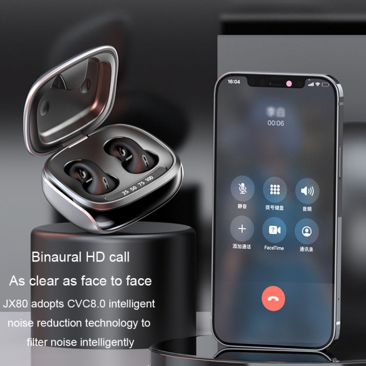 JX80 TWS Wireless Bone Conduction Clip-On Ear Noise Reduction Bluetooth Headset(Skin Color) - TWS Earphone by PMC TechLife | Online Shopping South Africa | PMC TechLife