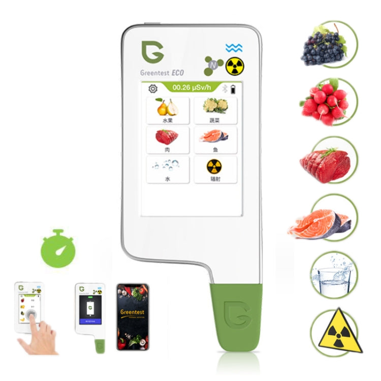 Greentest ECO6T Food Nitrate Water Quality Nuclear Radiation Environmental Detector With Timer, EU Plug - free shipping - PMC TechLife - Order now!