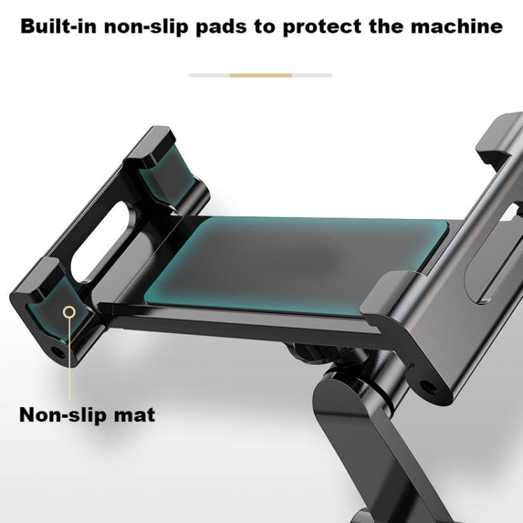 2 In 1 Aluminum Alloy Tablet PC Holder Wall Mount Mobile Phone Holder(Black) - Desktop Holder by PMC TechLife | Online Shopping South Africa | PMC TechLife