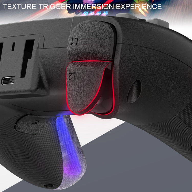 For PS4 Dazzle Color Light Wireless Bluetooth Grip(Pink) - Gamepads by PMC TechLife | Online Shopping South Africa | PMC TechLife